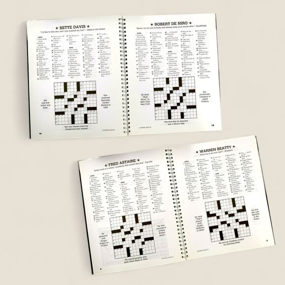 Puzzle Books Silver Screen Crosswords To Keep You Sharp By AARP - Picture 6 of 7